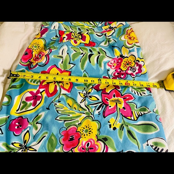 David Meister Strapless Floral Tropical Dress Size 8 - Picture 12 of 13